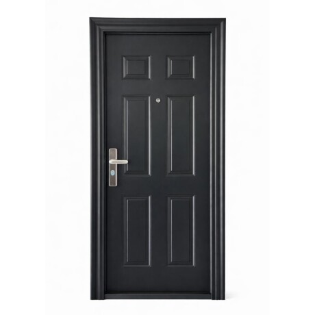 PUERTA SEMI BLINDADA 2.05 X 86 NEGRA 27 KG - DERECHA PUERTA SEMI BLINDADA 2.05 X 86 NEGRA 27 KG - DERECHA