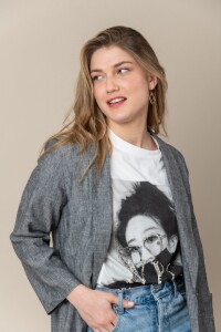 BLAZER CAROL Negro jaspeado