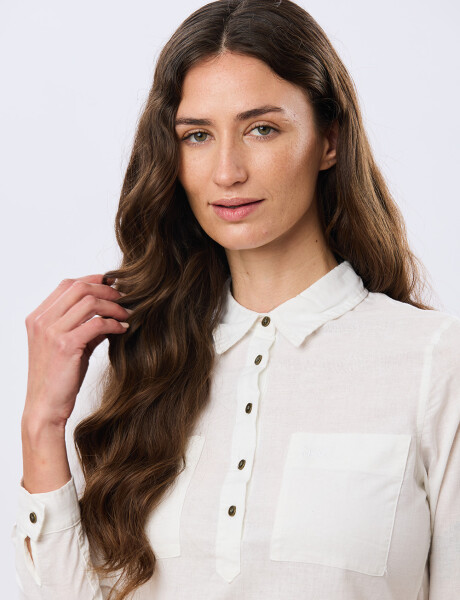 CAMISA DE LINO Blanco