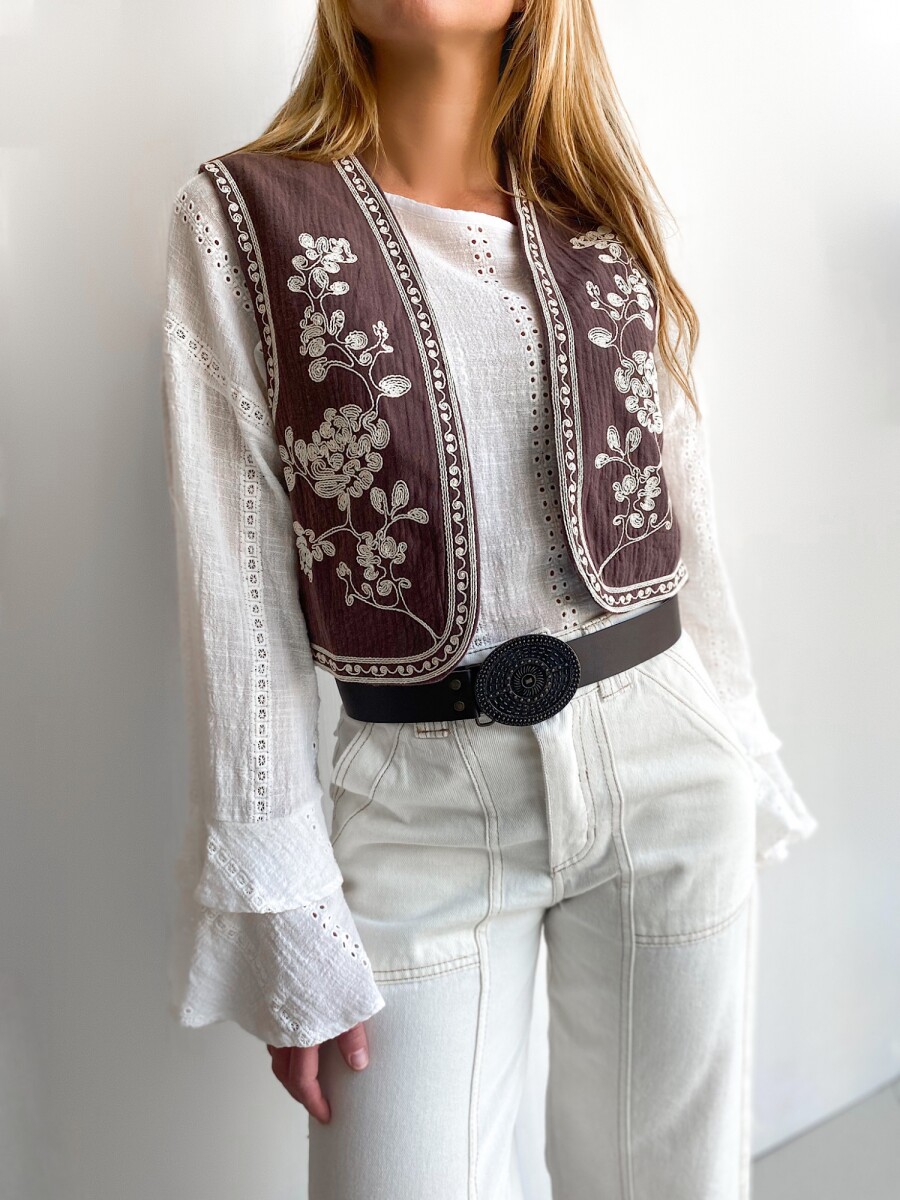 Chaleco Camelia - Chocolate 