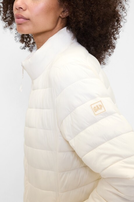Campera Puffer Mujer Ivory Frost