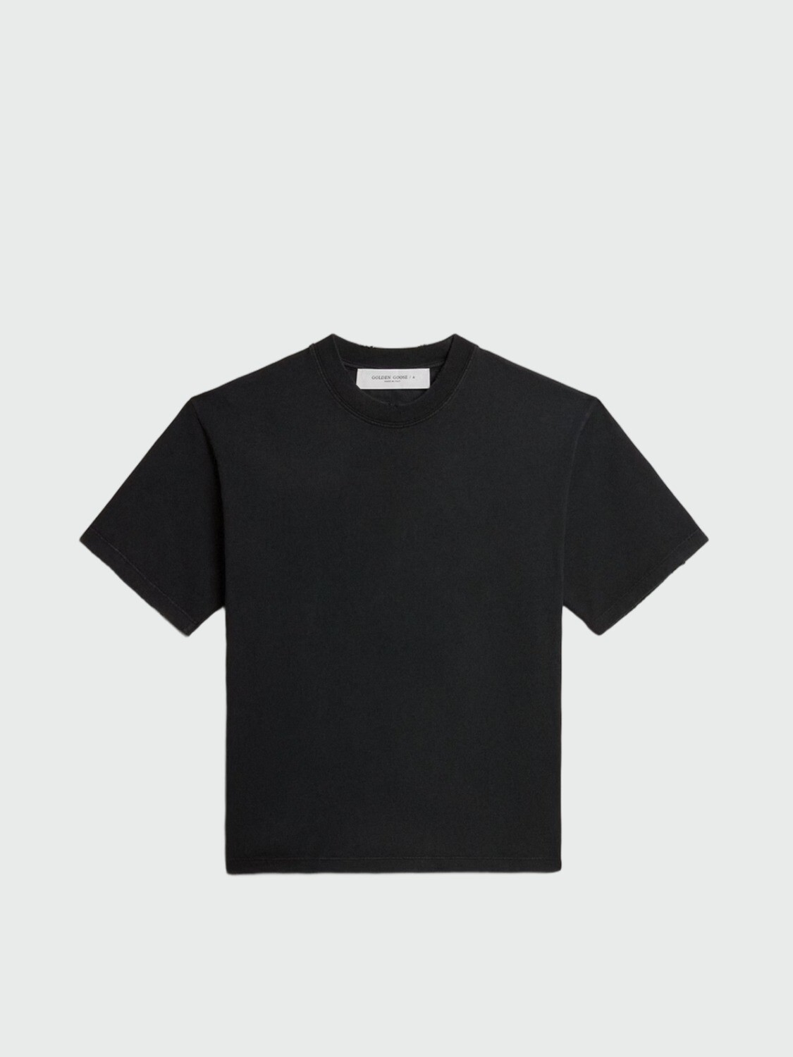 GOLDEN GOOSE - REMERA DE ALGODÓN CON LOGO INVERTIDO EN LA ESPALDA Alta Automática