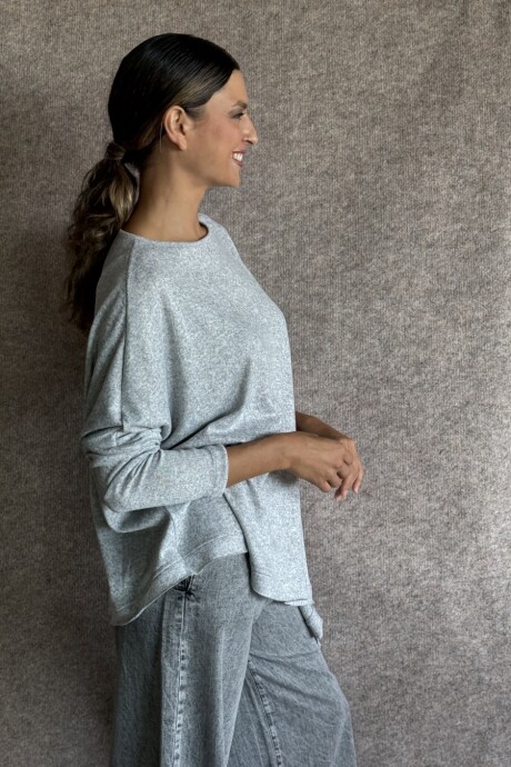 Remerón Sara Lanilla gris melange