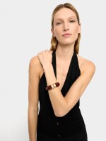 Pulsera Rígida Tubular marron