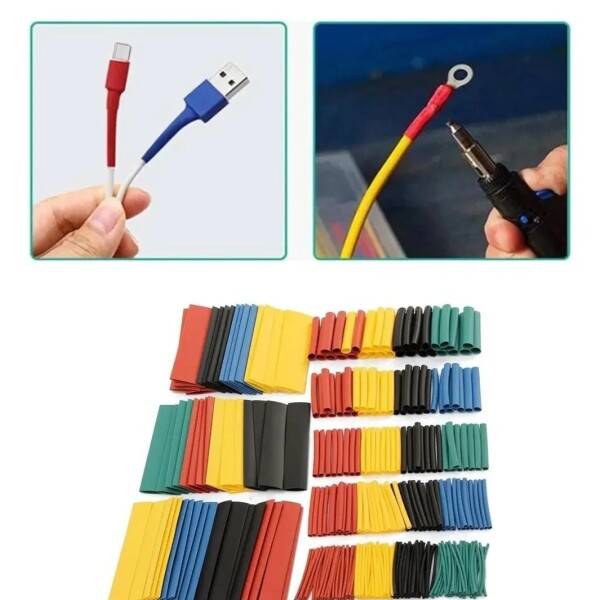 Termocontraíbles Para Cable de 328 Piezas 1mm a 14mm Termocontraíbles Para Cable de 328 Piezas 1mm a 14mm