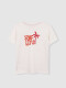 Camiseta Estampado Surf Life Blanco