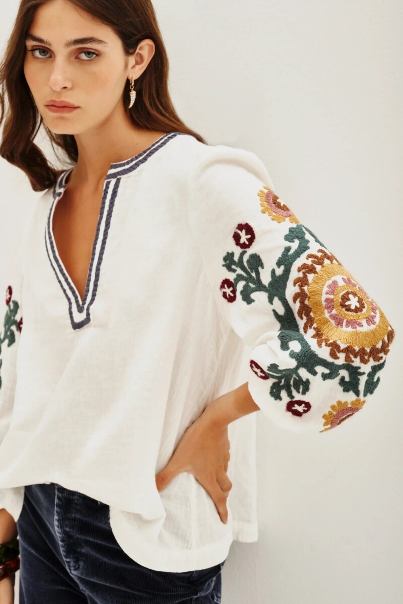 Camisa Suzani Crudo