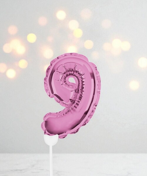 Mini globo rosa N9
