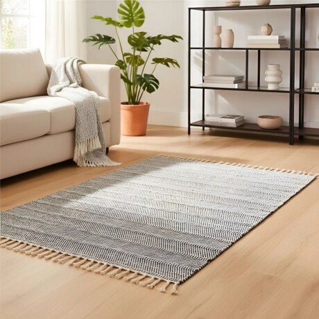 Alfombra 122x178cm AZUL Y NATURAL