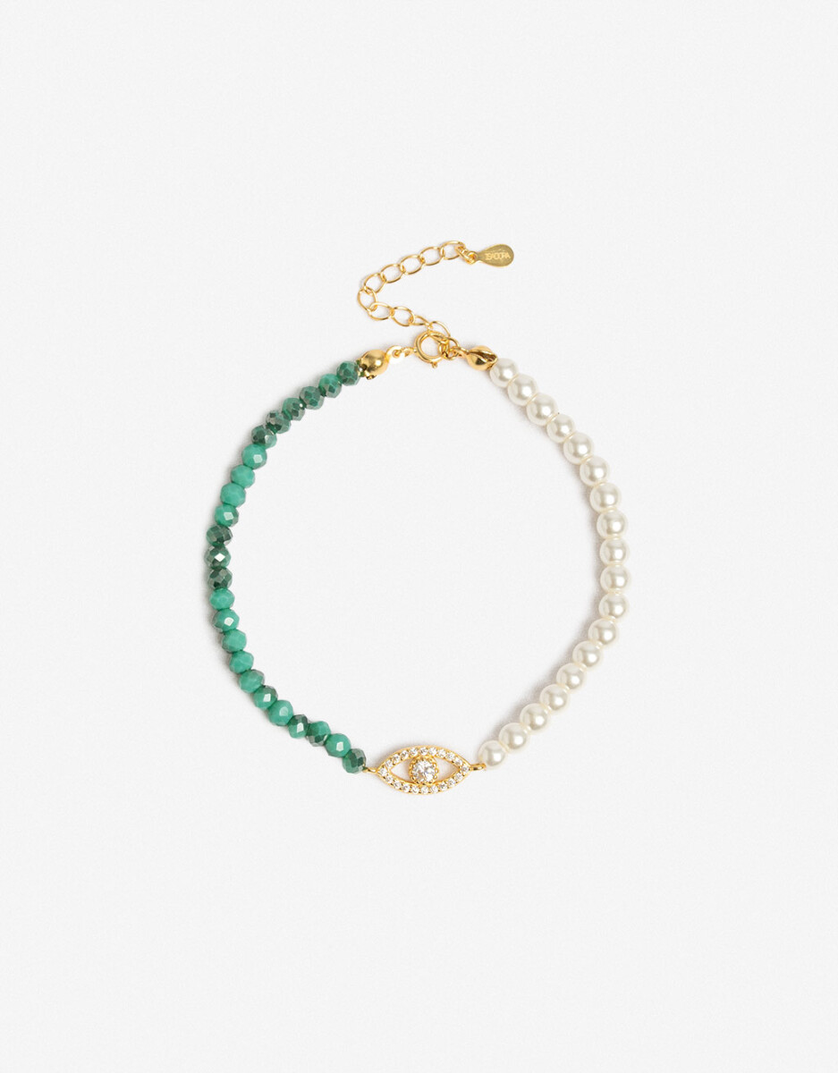 Pulsera Flexible Plata 925 Perlas 