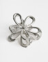 Broche Con flores Broche Metálico Flor - Plateado