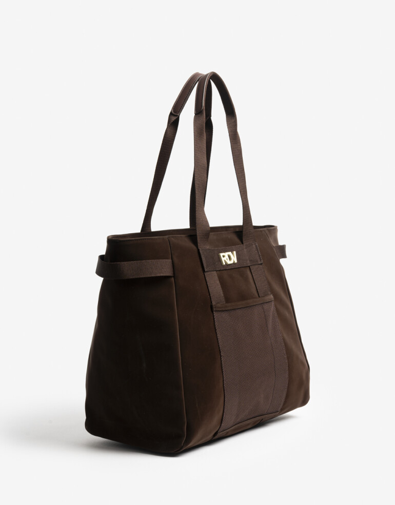 Shopper Engomado Cartera Formato Shopper Rue Du Voyage - Marron Chocolate