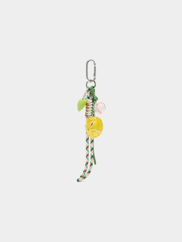 Llavero Charm De Béisbol multicolor