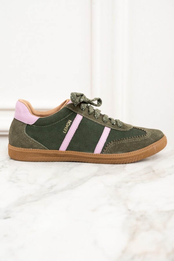 Zapatilla Gamuza Cuero Safari