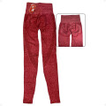 Calza Levanta GlÃºteos Leggings Push Up Bordo