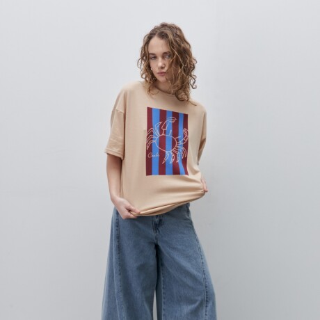 REMERA CRABY Beige