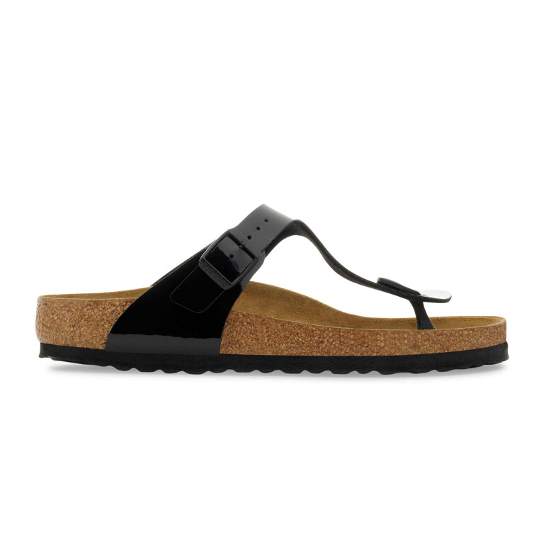 Sandalia Gizeh Birko-Flor Patent - Regular Negro