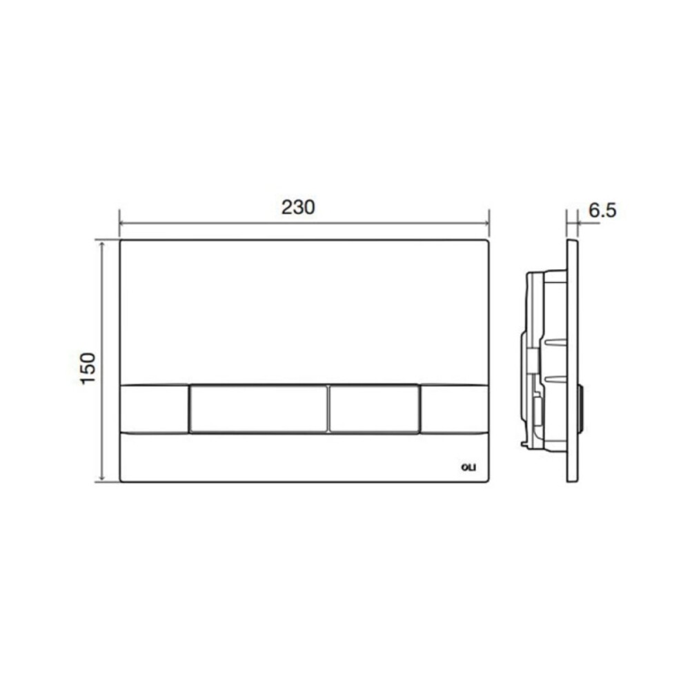 Combo Cisterna Oli80 Sanitarblock + Pulsador Narrow Blanco Combo Cisterna Oli80 Sanitarblock + Pulsador Narrow Blanco