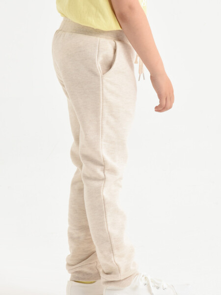 Pantalón deportivo Beige Melange