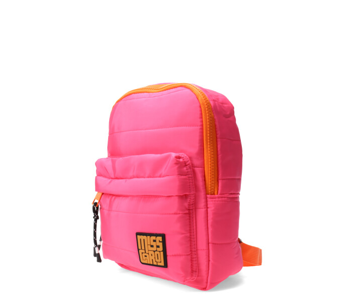 Mochila UNGA con forma cuadrada Fuxia