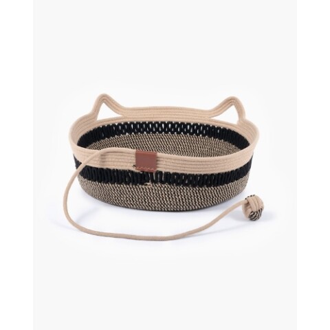 Cama/Cesto tejido c/cuerda CAT BLACK, 50*13cm Cama/cesto Tejido C/cuerda Cat Black, 50*13cm
