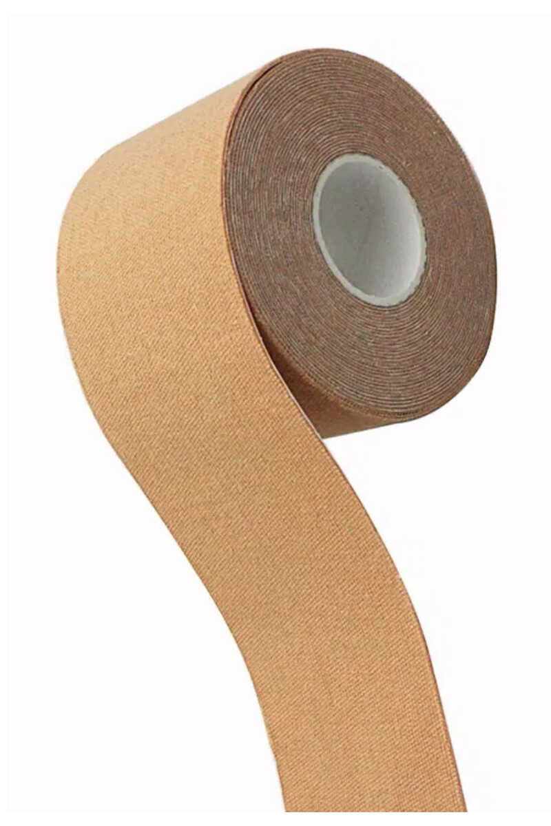 CINTA ALGODON CON ADHESIVO 5 METROS NATURAL