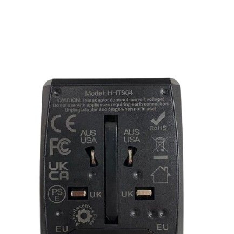 ADAPTADOR INTER.DE VIAJE 240V-8A NG.EUROAM./ARG./BR. GRANDE+USB ADAPTADOR INTER.DE VIAJE 240V-8A NG.EUROAM./ARG./BR. GRANDE+USB