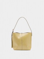 Bolso Bombonera Efecto Craquelado crudo