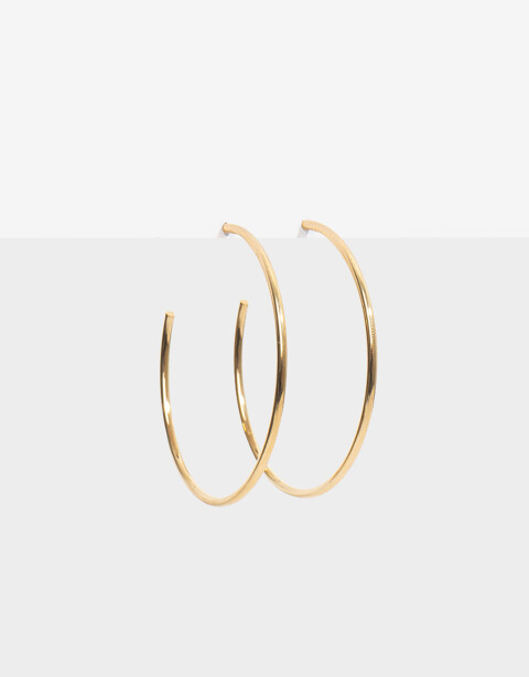Aros Argollas Metal Aros Argolla Acero - Dorado