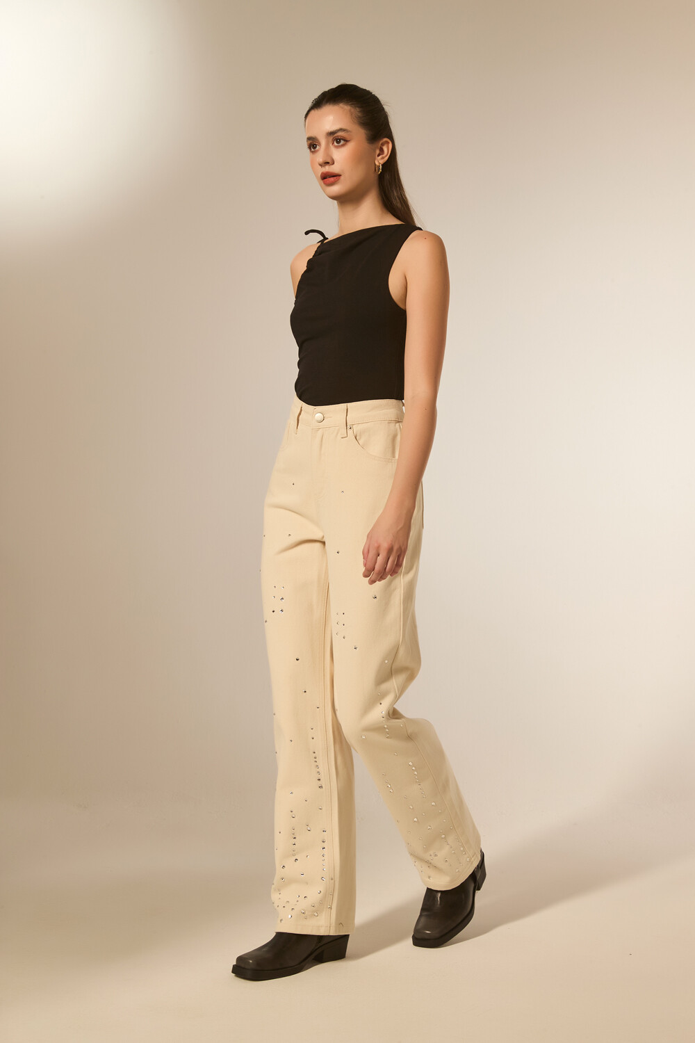Pantalon Avela Crudo / Natural