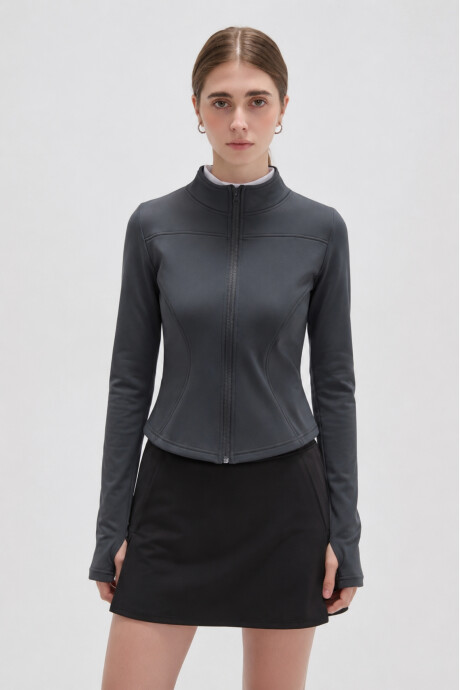 Campera Palua Gris Oscuro