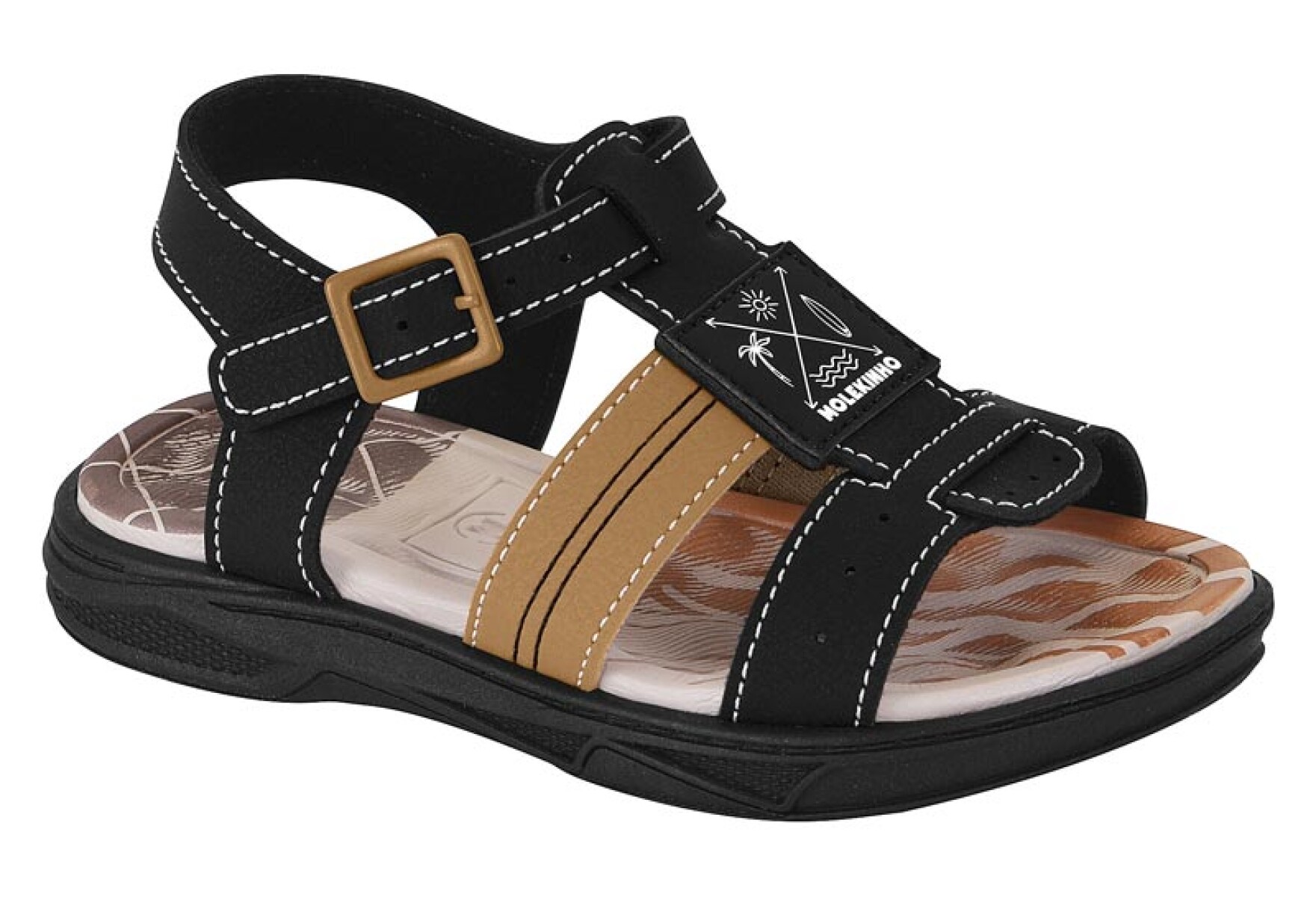 Sandalia Molekinho Niños 2140.750-13958 - Negro-caramelo 