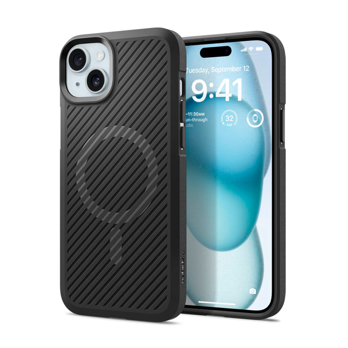 Spigen Funda Core Armor MagFit iPhone 15 Black 