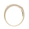 Anillo medio sin fin Chana chico en oro amarillo 18k con brillantes. Anillo medio sin fin Chana chico en oro amarillo 18k con brillantes.