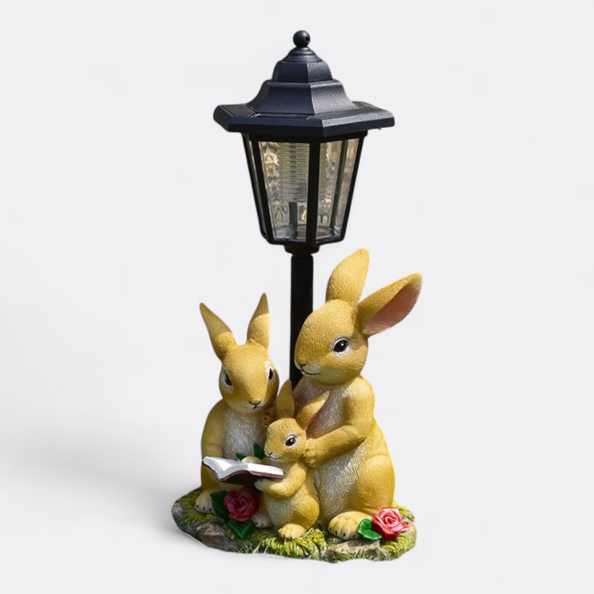 Farol De Jardín Familia Rabbit 