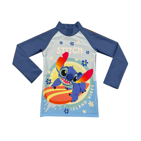 Remera UV Malla Infantil Stitch Varios Talles U