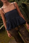 Balloon Top Jean Oscuro