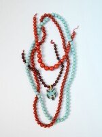 Collar De Cuentas Con Colgante Tigre multicolor