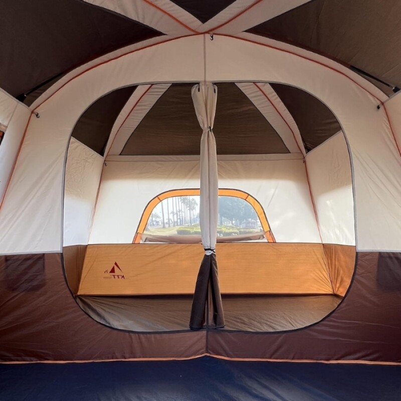 Carpa Estructural Reforzada con Avance 4-6 Personas Marron