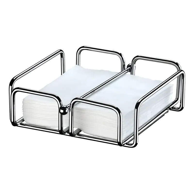 Servilletero Grande En Acero al carbono Cromado Servilletero Grande En Acero al carbono Cromado