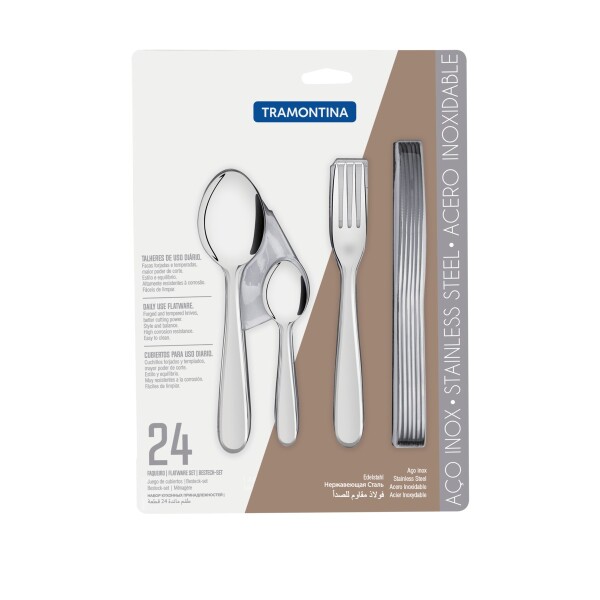 JUEGO CUBIERTOS ACERO INOX. ANGRA 24 PZAS 66903/976 JUEGO CUBIERTOS ACERO INOX. ANGRA 24 PZAS 66903/976