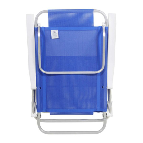 Silla Plegable de Aluminio 6 Posición Azul