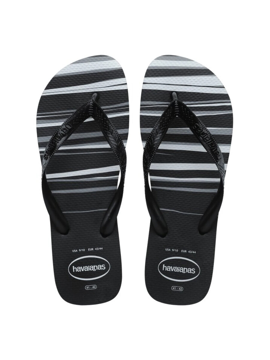 HAVAIANAS LINEAS NEGRAS - HOMBRE - NEGRO 