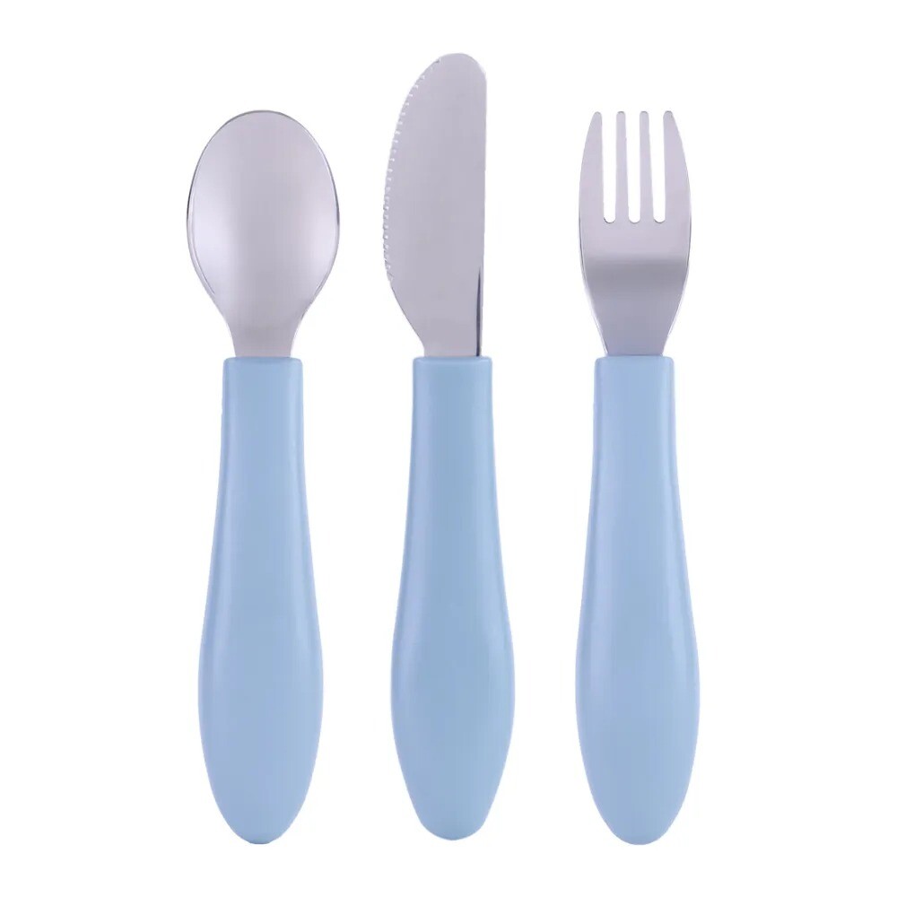 Set x3 cubiertos BUBA pastel celeste