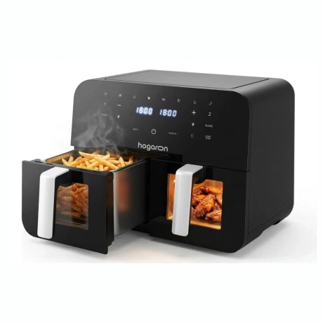 Freidora de Aire Doble Canasto HOGARON 2400W Capacidad 9L Freidora de Aire Doble Canasto HOGARON 2400W Capacidad 9L