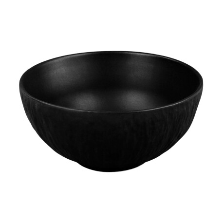 Bowl de ceramica negro labrado rustico Bowl de ceramica negro labrado rustico