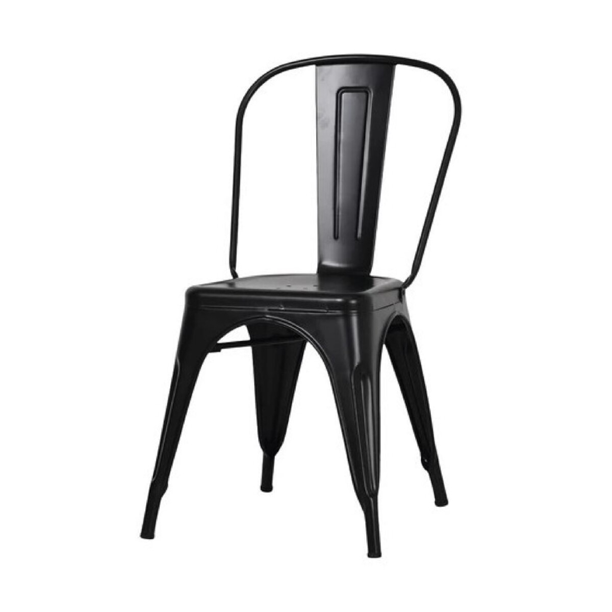 SILLA TOLIX NEGRA METAL COMEDOR 