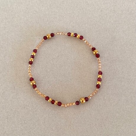 Pulsera PERUGGIA en acero, cristal y piedras naturales Pulsera PERUGGIA en acero, cristal y piedras naturales