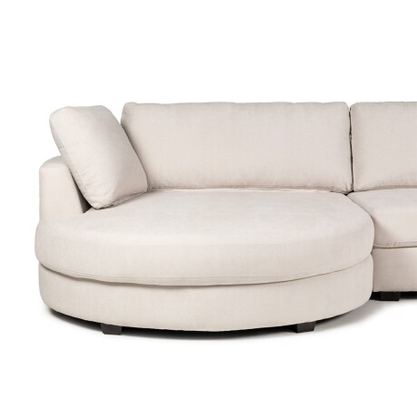 Rinconera Lotus - Tela Microfibra - Chaise Izquierdo 12073 (Greige)