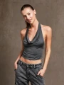 TOP PAINA GRIS OSCURO